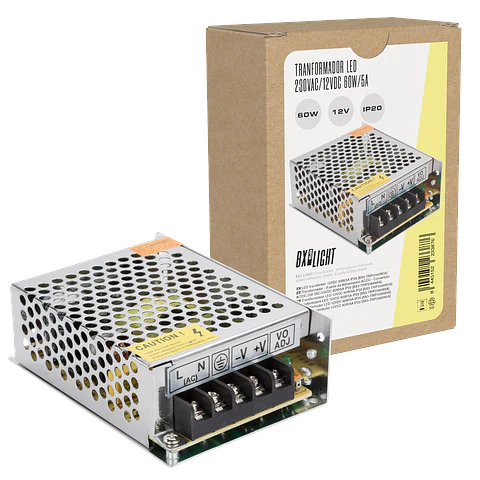 Transformador -  Fuente de AlimentaciÃ³n AC/DC -  Convertidor AC/DC 230 VAC/12VDC 60W/5A IP20 [BX3-TRIP2560W5A]