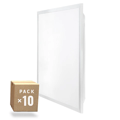 Pack 10 Painel LED 40W 4.400Lm 6000ºK 60x60Cm TreliÃ§a UGR19 40.000H [HO-PG-600x600-40W-CW-PK10]
