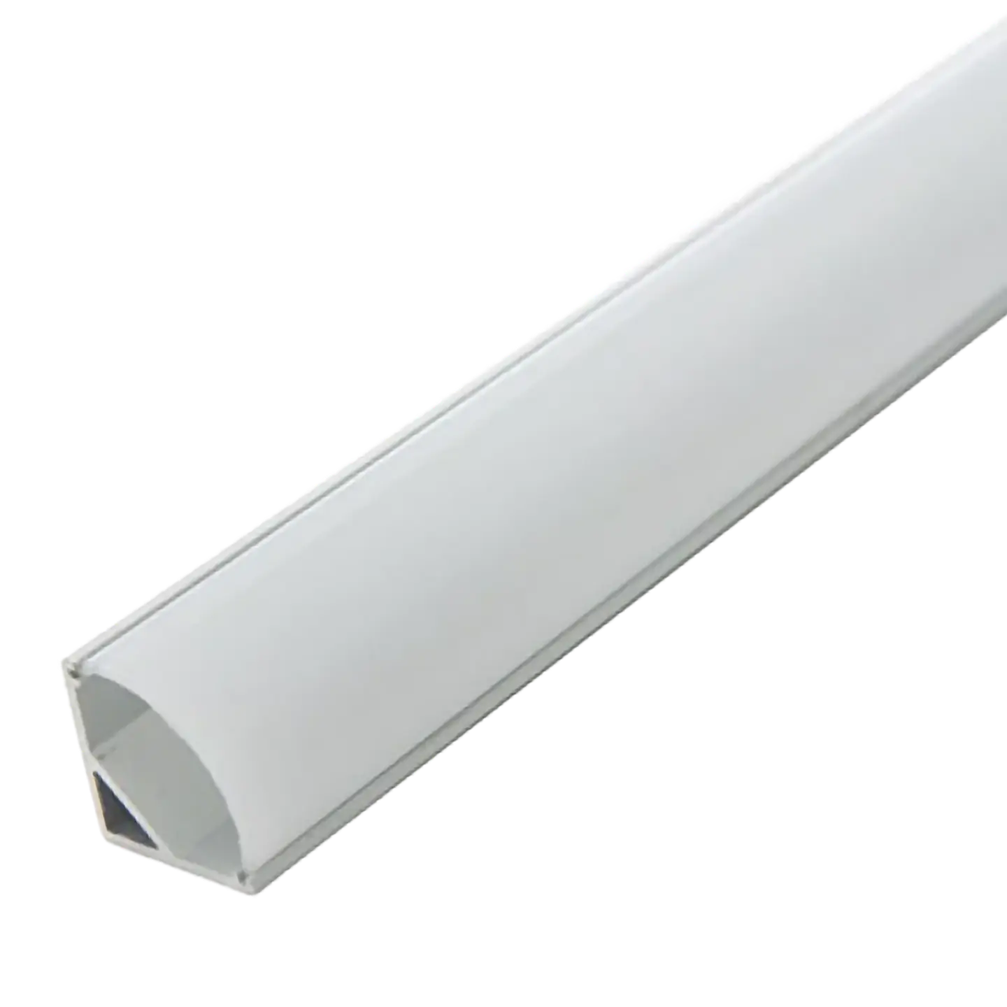 Perfil de AlumÃ­nio para InstalaÃ§Ã£o de Canto de Fita LED - Difusor Opala x 2M [BX3-A1616] 1