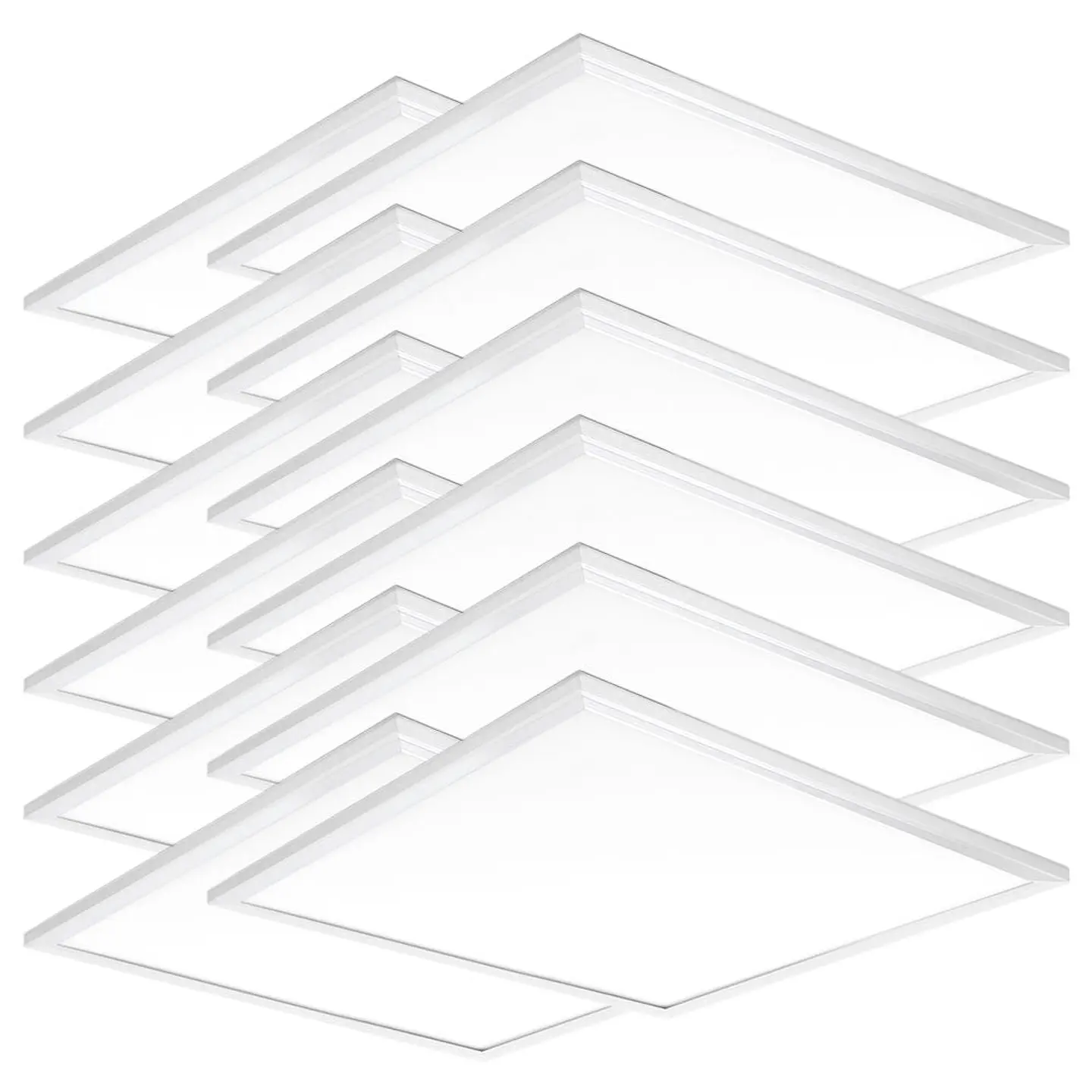 Pack 10 Painel LED 40W 4400Lm 4200ÂºK 60x60Cm TreliÃ§a UGR19 40.000H [HO-PG-600x600-40W-W-PK10] 2