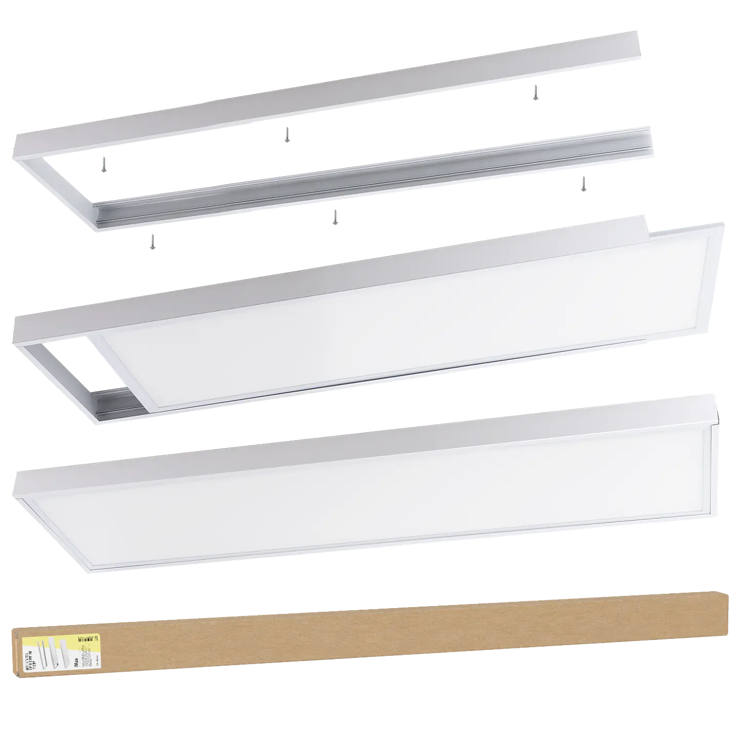 Marco InstalaciÃ³n Superficie Panel Led 1200x300 [BX3-M-P-1200300] 1