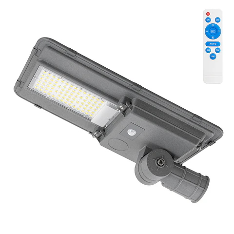 Luz de rua solar LED 150W 5000K Painel 6V 20W Bateria 15Ah Sensor/Controle Remoto [HO-STR150W-SL04-CW]