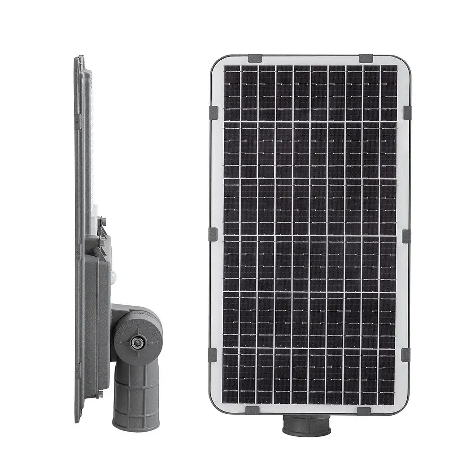 Luz de rua solar LED 150W 5000K Painel 6V 20W Bateria 15Ah Sensor/Controle Remoto [HO-STR150W-SL04-CW] 2