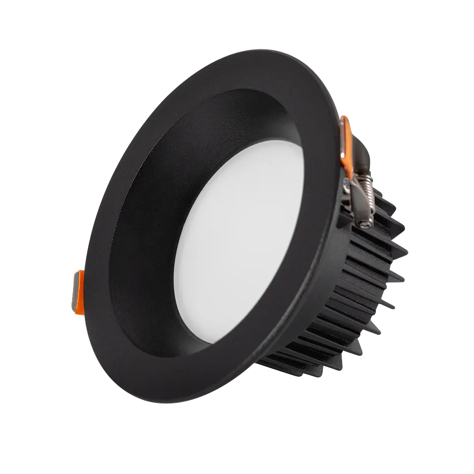 Foco Downlight Circular LED 9W 900Lm 6000ÂºK Antirreflexo UGR19 40.000H Preto 1
