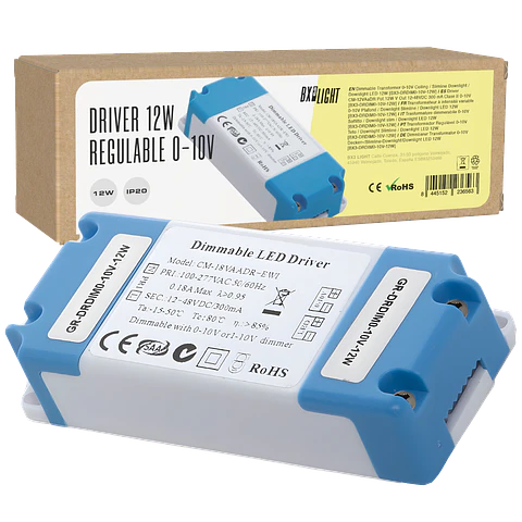 Driver CM-12VAaDR Pot.12W V Out 12-48VDC 300 mA Clase II 0-10V [BX3-DRDIM0-10V-12W]