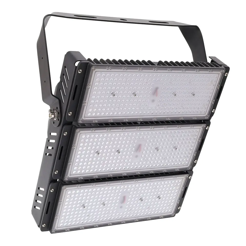 Projetor LED para estÃ¡dio 750W Refletor 150 lm/W IP66 0-10V Lumileds 5050 100.000H [1916-750W-5000K-60-CW] 5