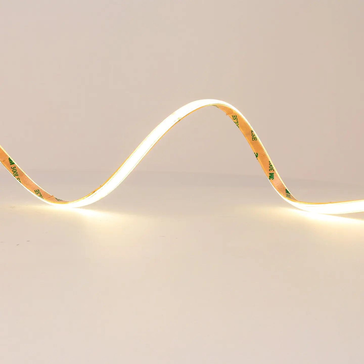 Tira Led COB Auto-retificada 220VAC 10W/m IP65 - 50 Metros 3M Fita Branco Quente 3000K 5