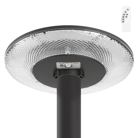 branco morno solar do sensor de controle remoto da luz de rua do diodo emissor de luz 100W