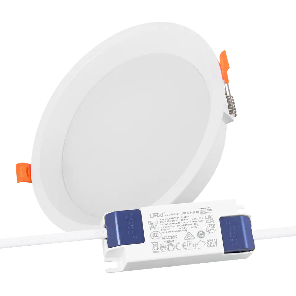Downlight LED 20W 140Lm/W Driver LIFUD Flicker Free 4000ÂºK [HO-DL01-LI-20W-W] 1