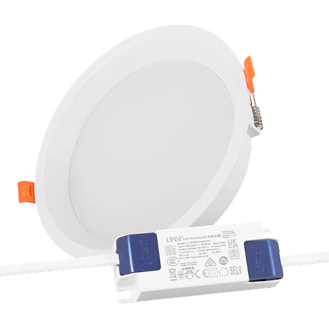 Downlight LED 20W 140Lm/W Driver LIFUD Flicker Free 2700ºK [HO-DL01-LI-20W-WW]