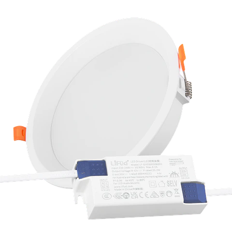 Downlight LED 24W 140Lm/W Driver LIFUD Flicker Free 4000ºK [HO-DL01-LI-24W-W]