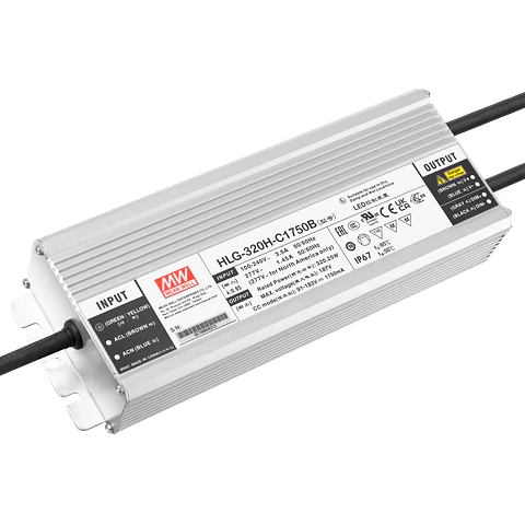 Driver de LED Meanwell 320W 90-305VAC 1750A IP67