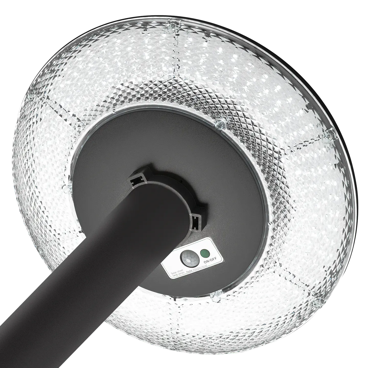 Sensor de luz de rua LED solar de 100 W com controlo remoto, branco frio 8