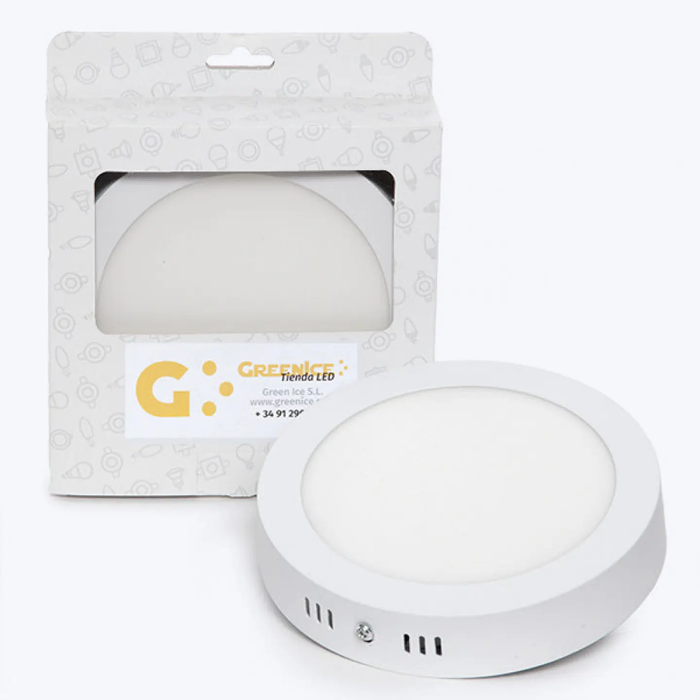 Plafon LED 12W 930Lm 4200ÂºK Circular Caso Personalizado 40.000H [GR-MZMD01-12W-W-EP02] 1