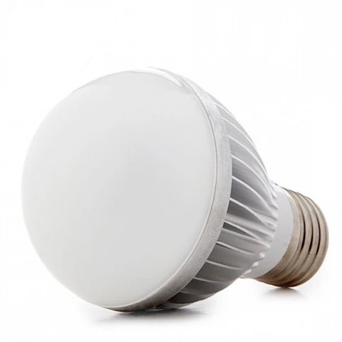Lampada LED E27 5W 450Lm 6000ºK Caixa EsfÃ©rica Personalizada 40.000H [HO-ED-B3-E27-5W-CW-EP03]