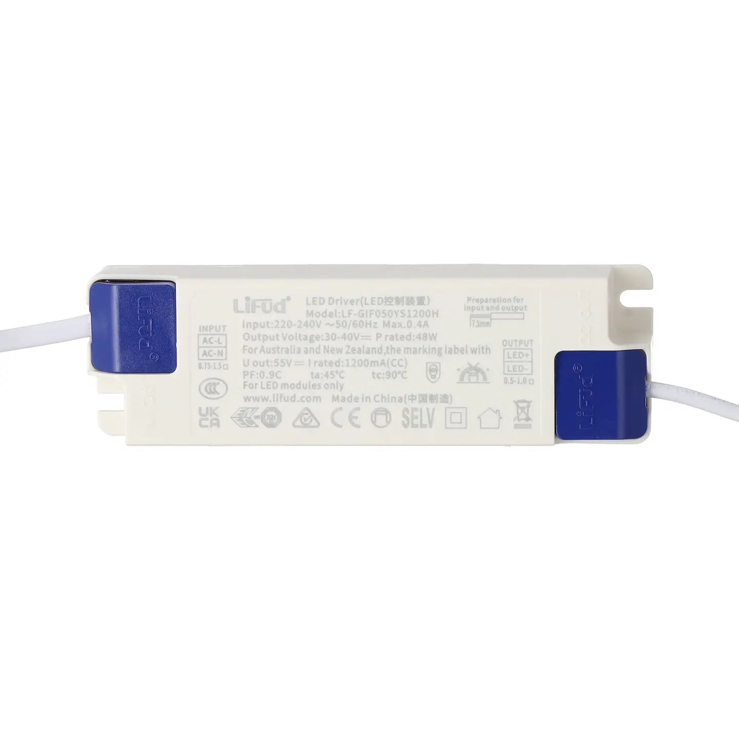 Downlight LED 50W 4 CCT (CÃºpula de luz regulÃ¡vel) 140LM/W UGR17 Driver Lifud 4