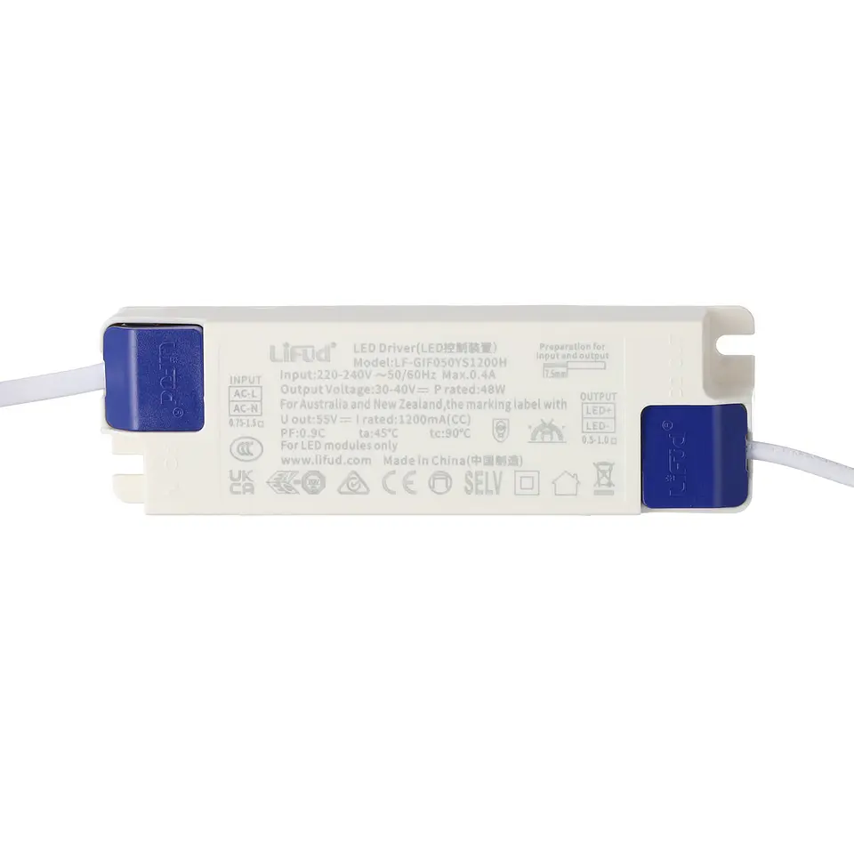 Downlight LED 50W 4 CCT (CÃºpula de luz regulÃ¡vel) 140LM/W UGR17 Driver Lifud 4