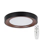 LuminÃ¡ria de teto LED decorativa 30W CCT 3000-6000ÂºK (tom de luz regulÃ¡vel) com controle remoto e acabamento preto - Thumbnail 1
