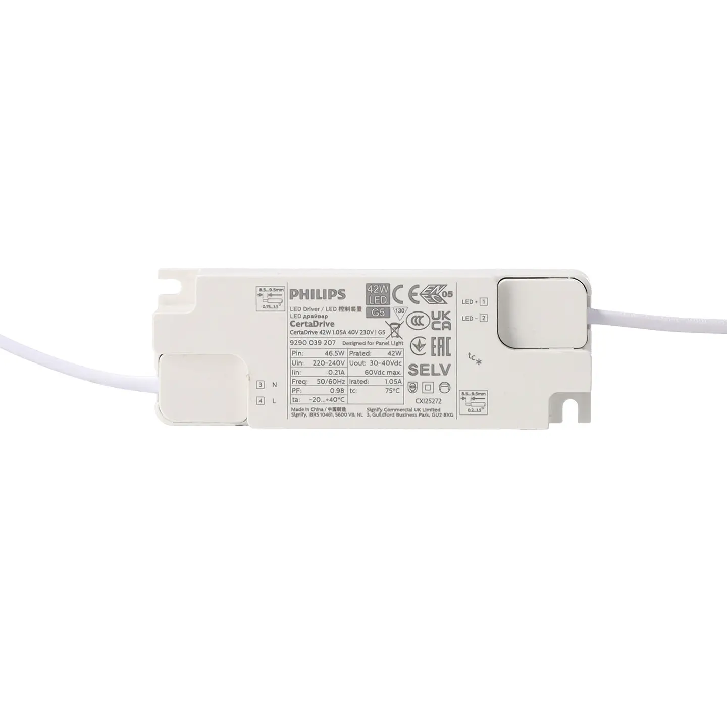 Painel Ultrafino 42W Alto LÃºmen 140Lm/W 4000ÂºK Philips Certadrive 40.000H 6