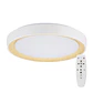 LuminÃ¡ria de teto LED decorativa 36W CCT 3000-6000ÂºK (tom de luz regulÃ¡vel) com controle remoto e acabamento branco - Thumbnail 1