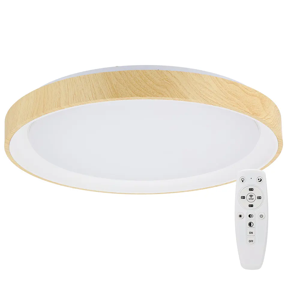 LuminÃ¡ria de teto LED decorativa 36W CCT 3000-6000ÂºK (tom de luz regulÃ¡vel) Controle remoto 1