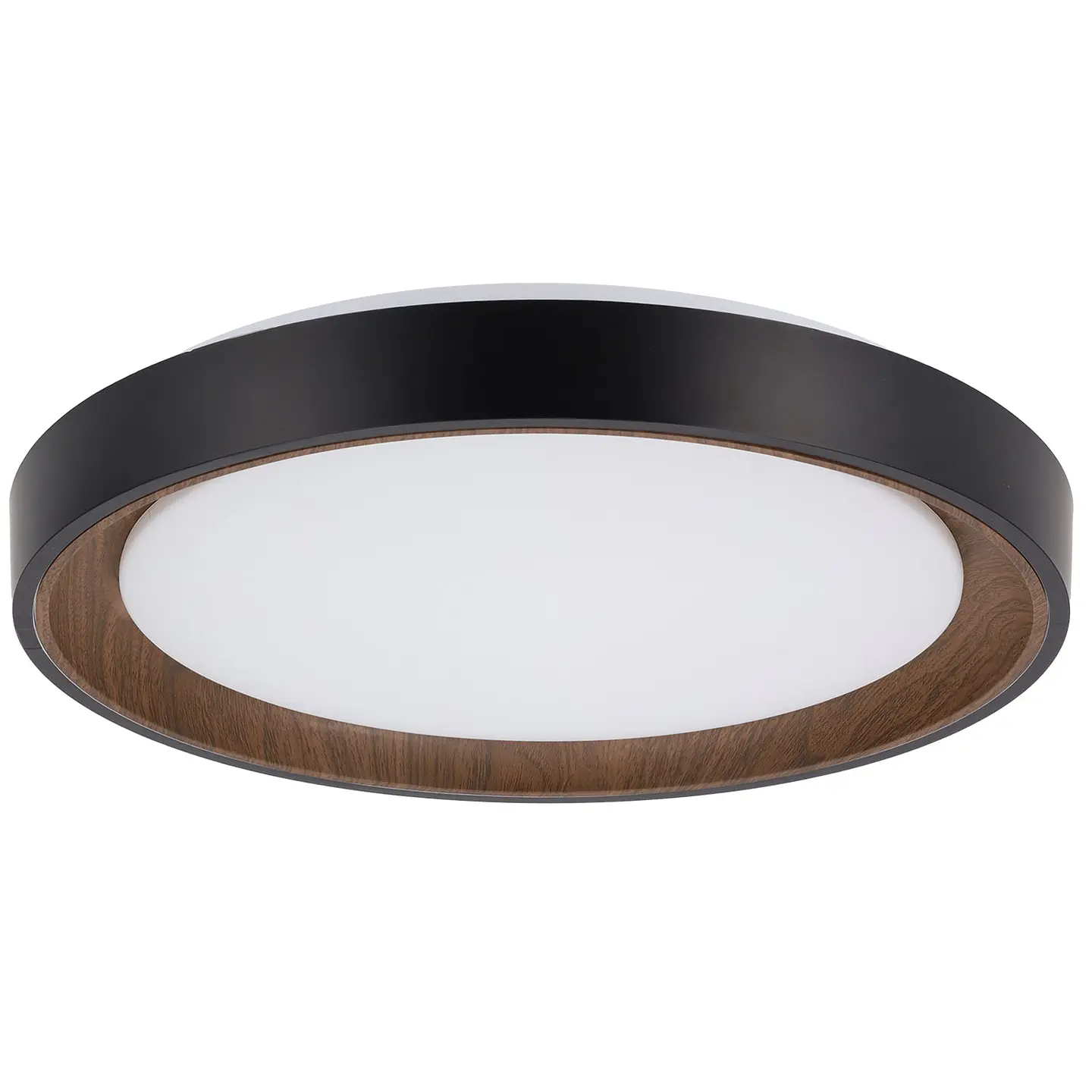LuminÃ¡ria de teto LED decorativa 36W CCT 3000-6000ÂºK (tom de luz regulÃ¡vel) com controle remoto e acabamento preto 3