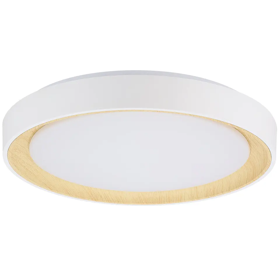 LuminÃ¡ria de teto LED decorativa 36W CCT 3000-6000ÂºK (tom de luz regulÃ¡vel) com controle remoto e acabamento branco 3