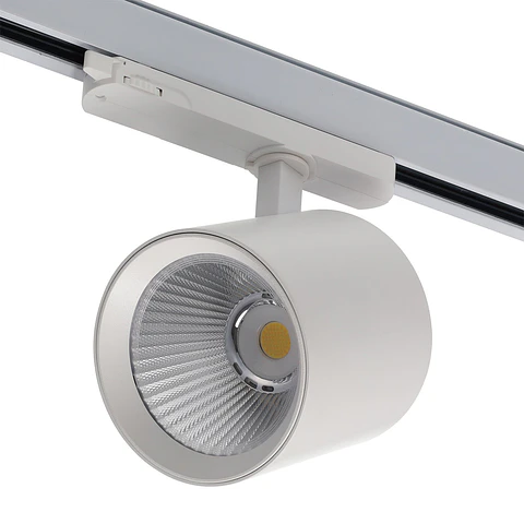 Spot LED de trilho 40W, 90 lm/W, CCT (tonalidade de luz Ajustavel), Driver Lifud Trifasico, 50.000 horas