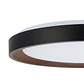 LuminÃ¡ria de teto LED decorativa 40W CCT 3000-6000ÂºK (tom de luz regulÃ¡vel) com controle remoto e acabamento preto - Thumbnail 4