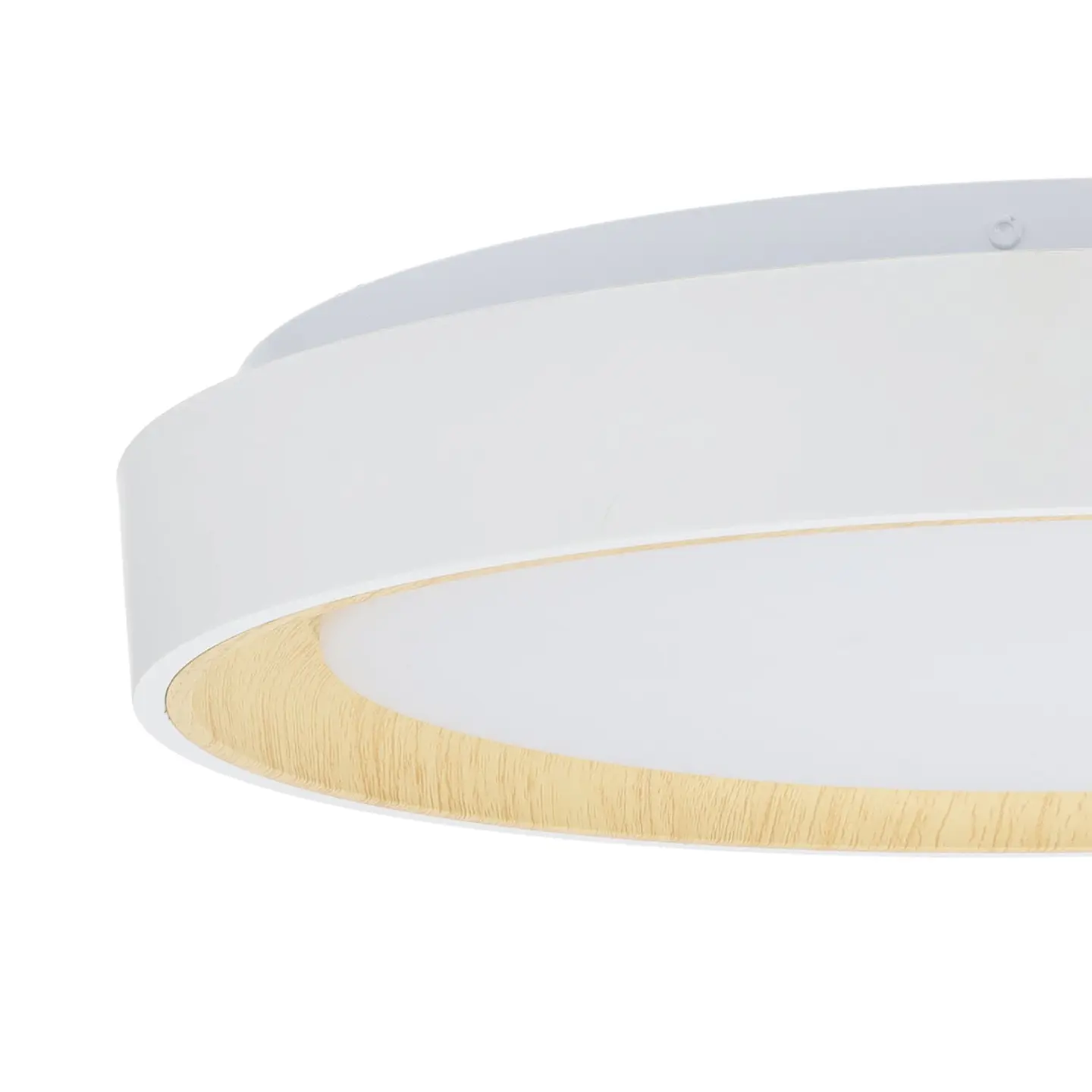 LuminÃ¡ria de teto LED decorativa 36W CCT 3000-6000ÂºK (tom de luz regulÃ¡vel) com controle remoto e acabamento branco 4