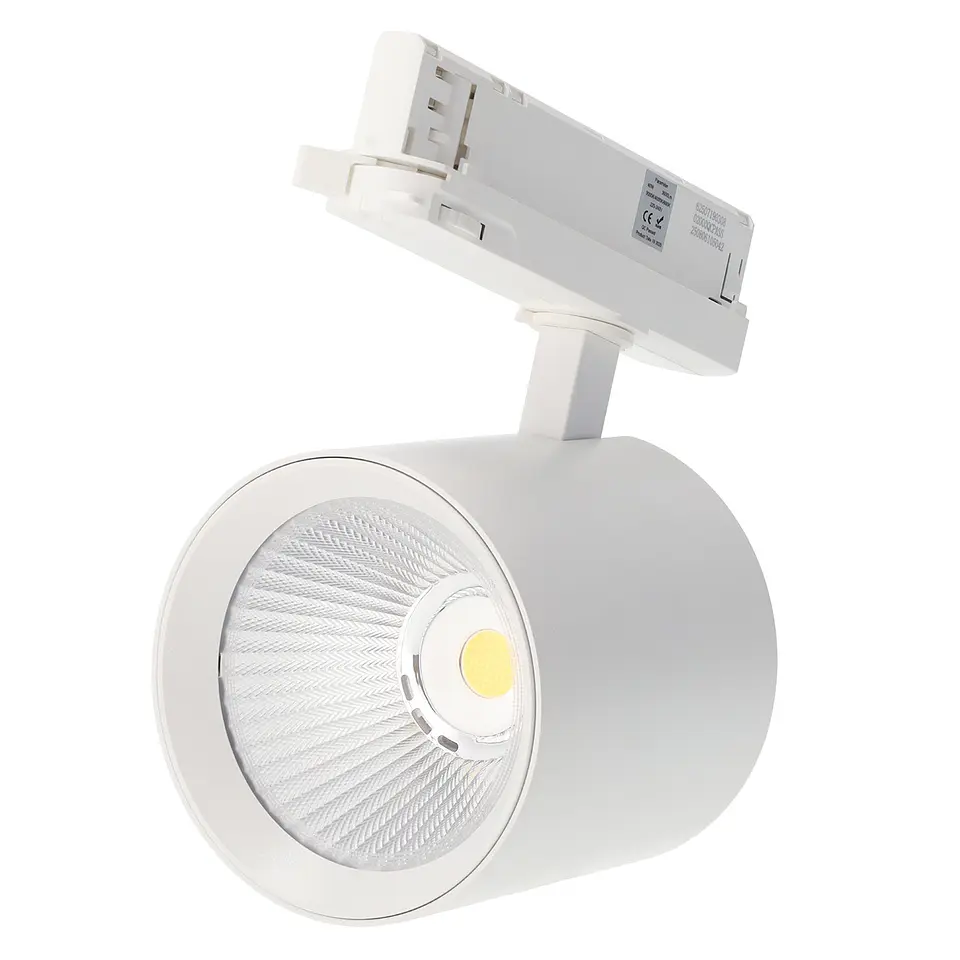 Spot LED de trilho 40W, 90 lm/W, CCT (tonalidade de luz ajustÃ¡vel), Driver Lifud trifÃ¡sico, 50.000 horas 4