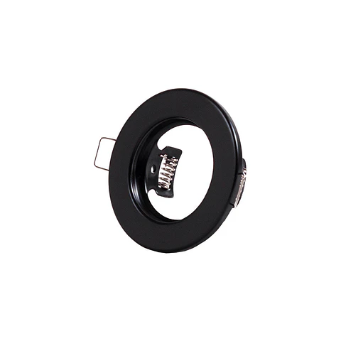 Anel Downlight Circular "Sara" AÃ§o 81Mm - Preto