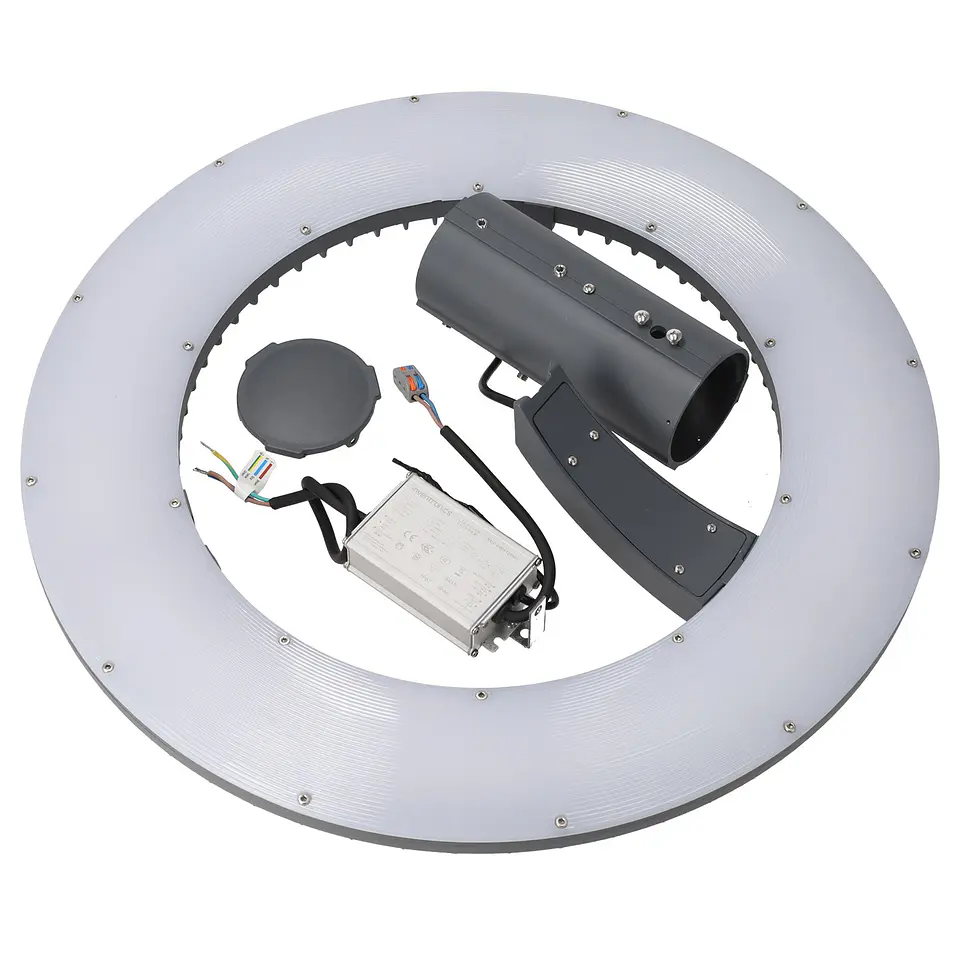 LuminÃ¡ria LED de rua 60W Philips Luxeon SMD 3030 160 lm/W, driver Inventronics, IP65, 120Â°, 5000K 5