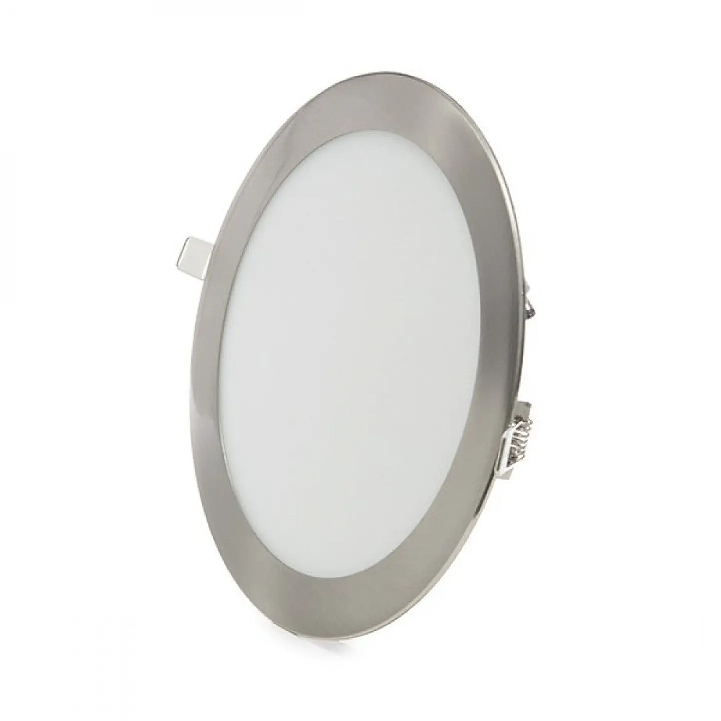 Painel LED 18W 1800Lm 6000ÂºK Circular NÃ­quel Acetinado 50.000H [GL-CL-R18N-CW] 4