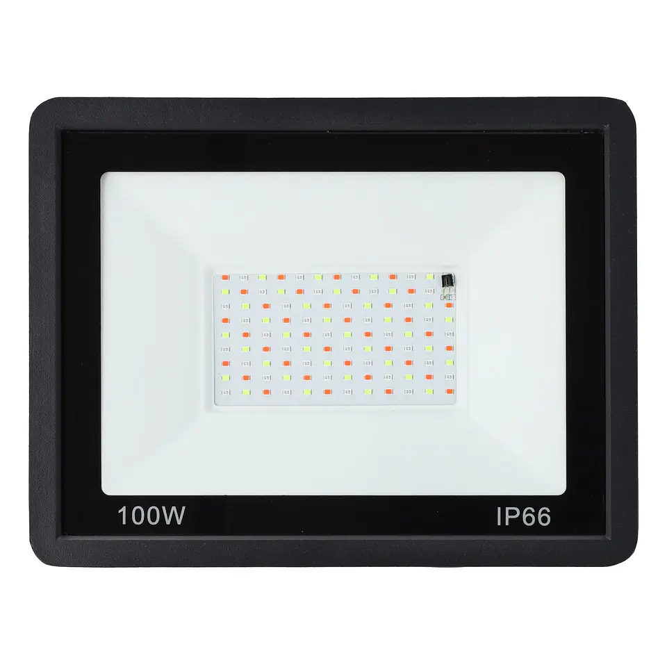 Holofote LED RGBW com controle remoto 100W [HO-ICRGBFL-100W] 2