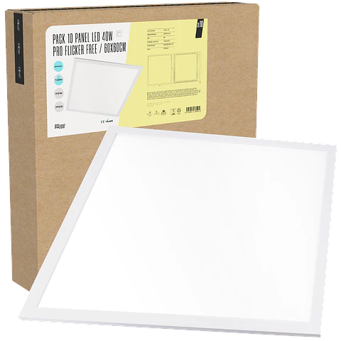 Pack 10 Panel LED 40W 4000Lm  4200ºK 60x60Cm PRO Flicker Free 60.000H  [BX3LPT59540WPHILIPW]