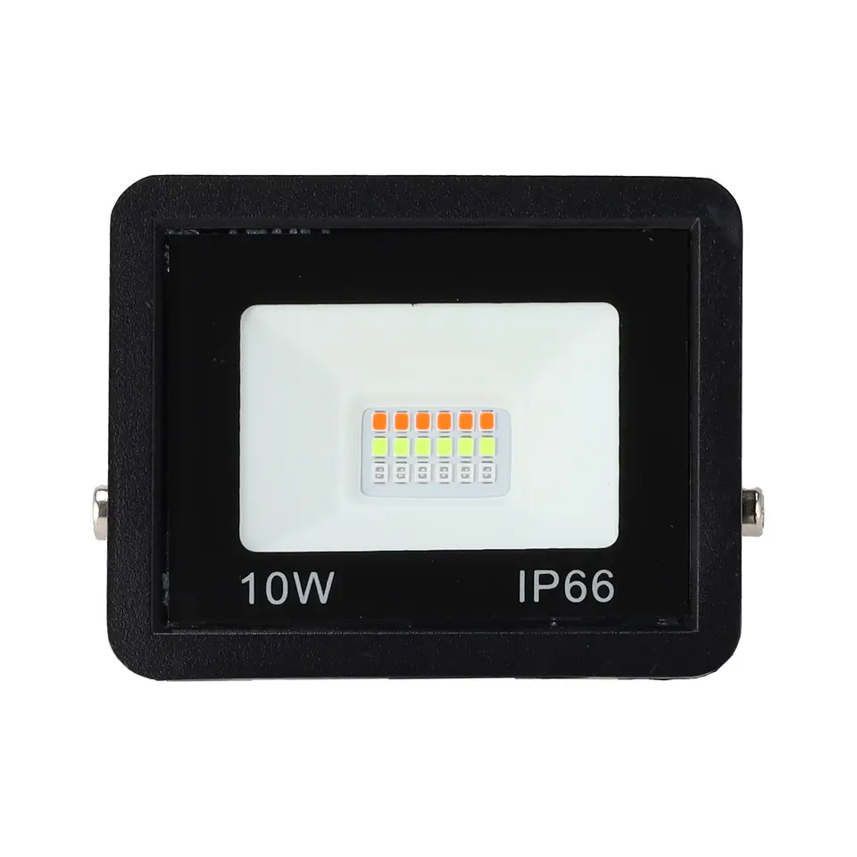Projetor LED RGBW com controle remoto 10W [HO-ICRGBFL-10W] 2