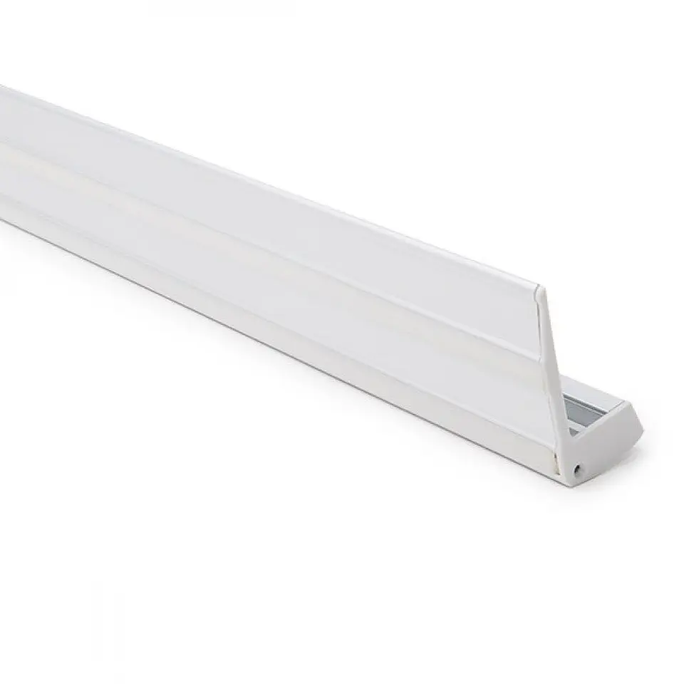 Perfil IluminaÃ§Ã£o Escadas - Borrachas Antiderrapantes - DifusorÂ Leitoso X 1M 3