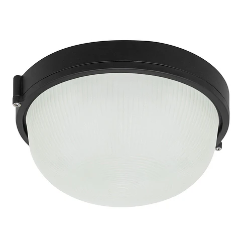 Aplique de parede para jardim E27 IP44 preto sem Lampada [BO-132-N]