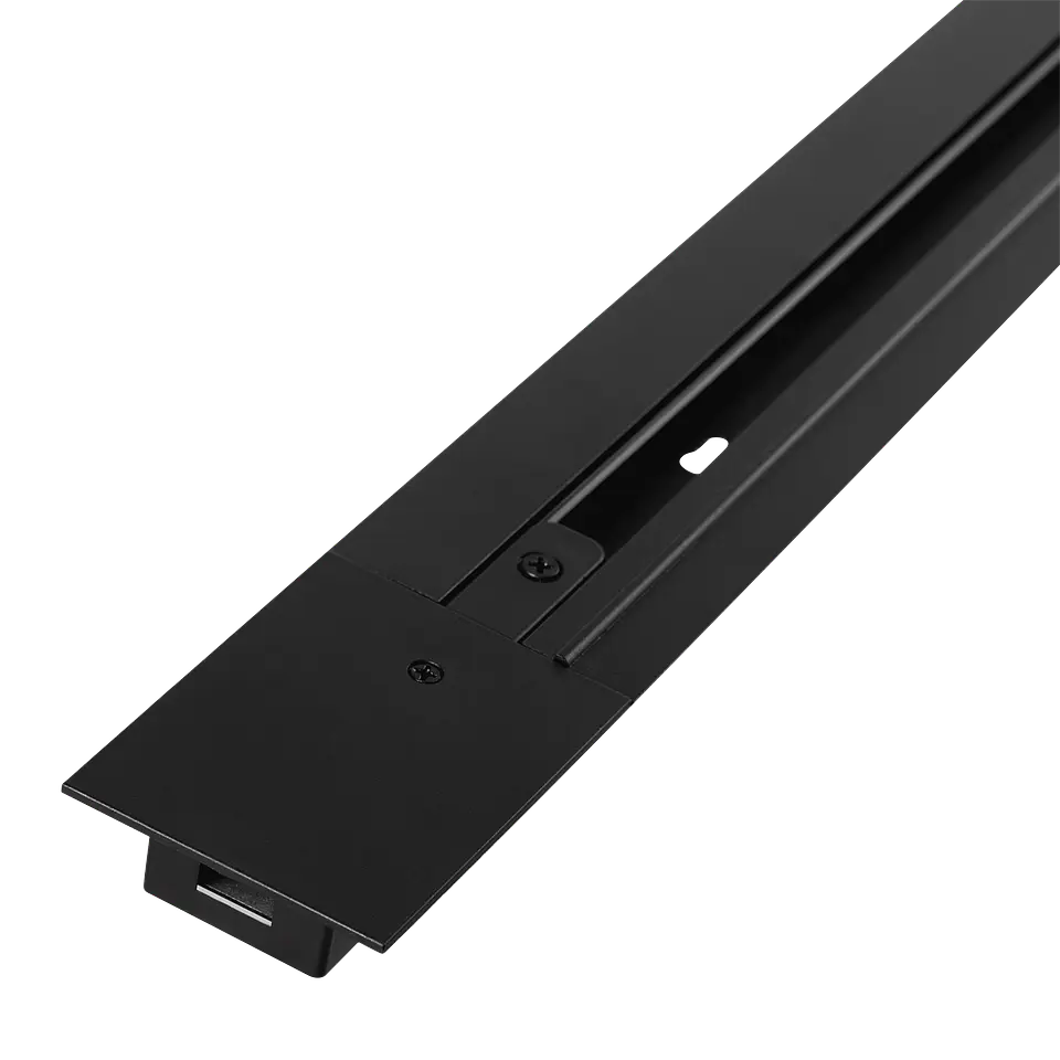 Calha Embutida Monofasico para Focos LED 2M Preto [HO-218000CARRIL-N-2M-EM] 1