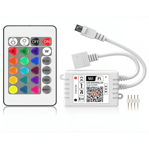 Controlador LED Tuya RGB WIFI 2.4G 24 teclas [HLP-YS-TUYA-IR24]
