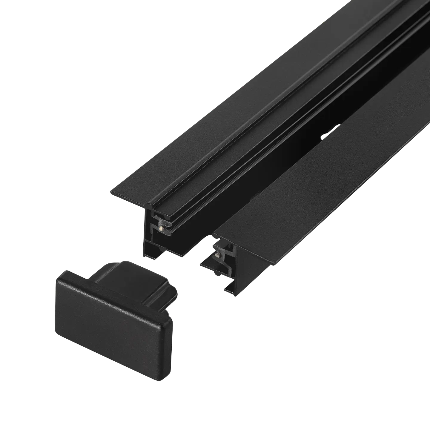 Calha Embutida Monofasico para Focos LED 2M Preto [HO-218000CARRIL-N-2M-EM] 3