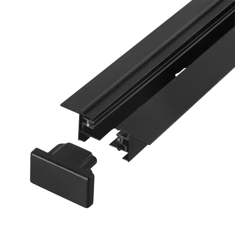 Calha Embutida Monofasico para Focos LED 2M Preto [HO-218000CARRIL-N-2M-EM] 3
