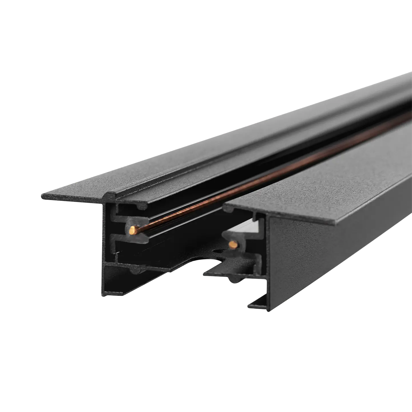 Calha Embutida Monofasico para Focos LED 2M Preto [HO-218000CARRIL-N-2M-EM] 4