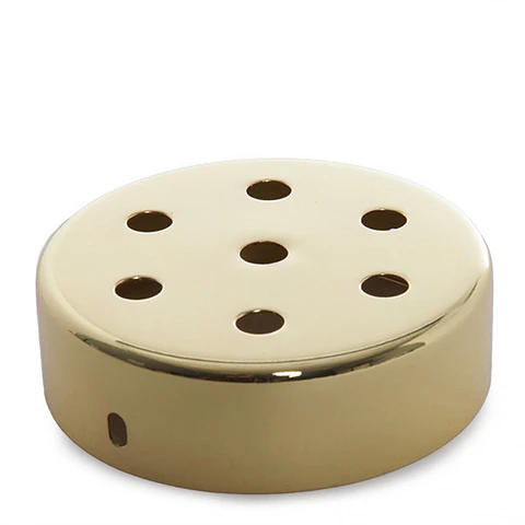 Roseta De Metal X Ouro Ã˜ 100Mm - 7 Buracos [AM-AR096]