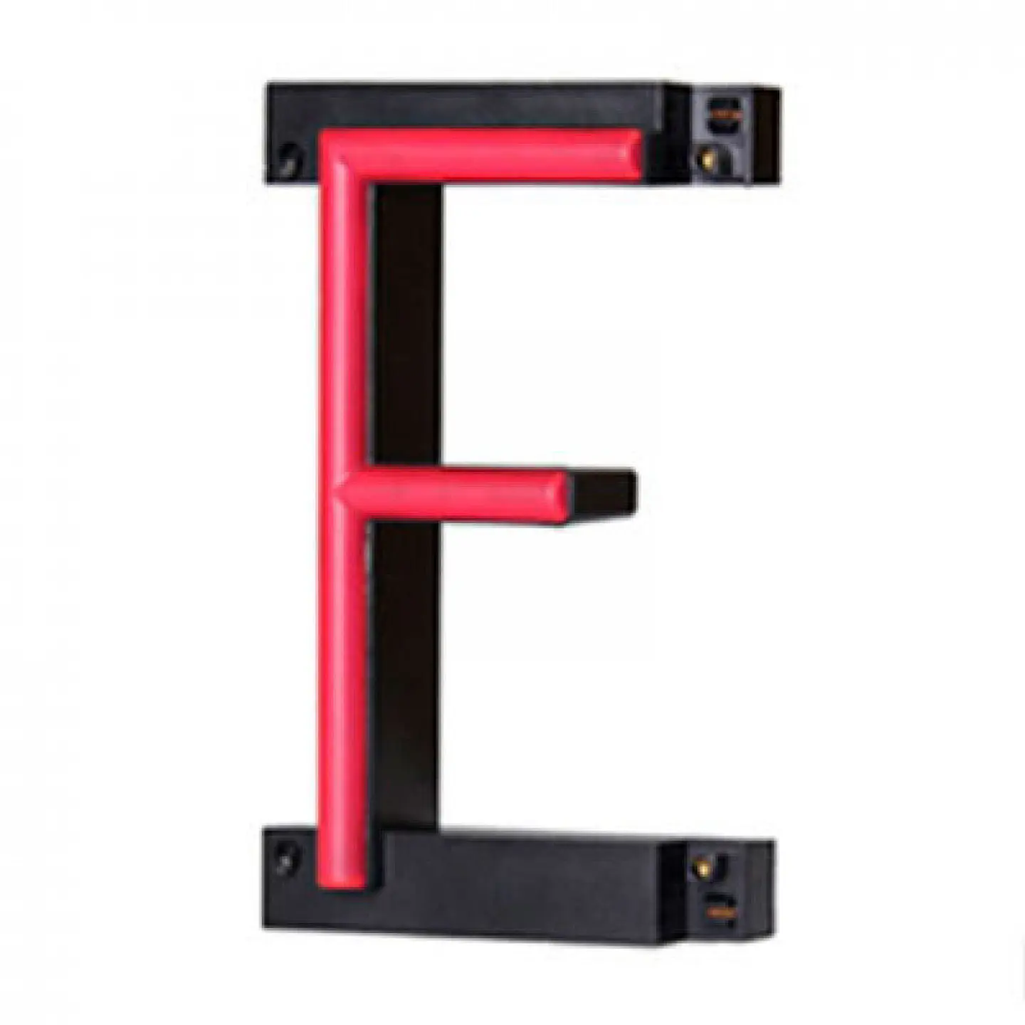 Letra LED Neon F Largura 84MmÂ Alto 161Mm Fundo 38Mm 1