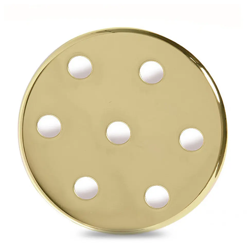 Roseta De Metal X Ouro Ã˜ 100Mm - 7 Buracos [AM-AR096] 2