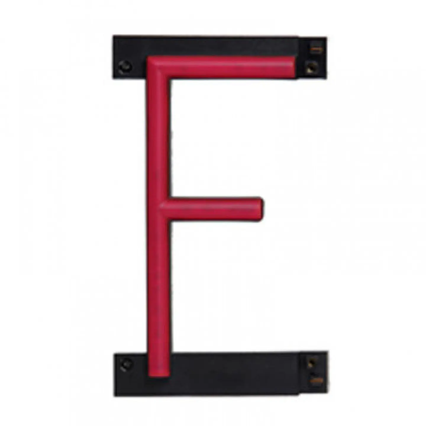 Letra LED Neon F Largura 84MmÂ Alto 161Mm Fundo 38Mm 3