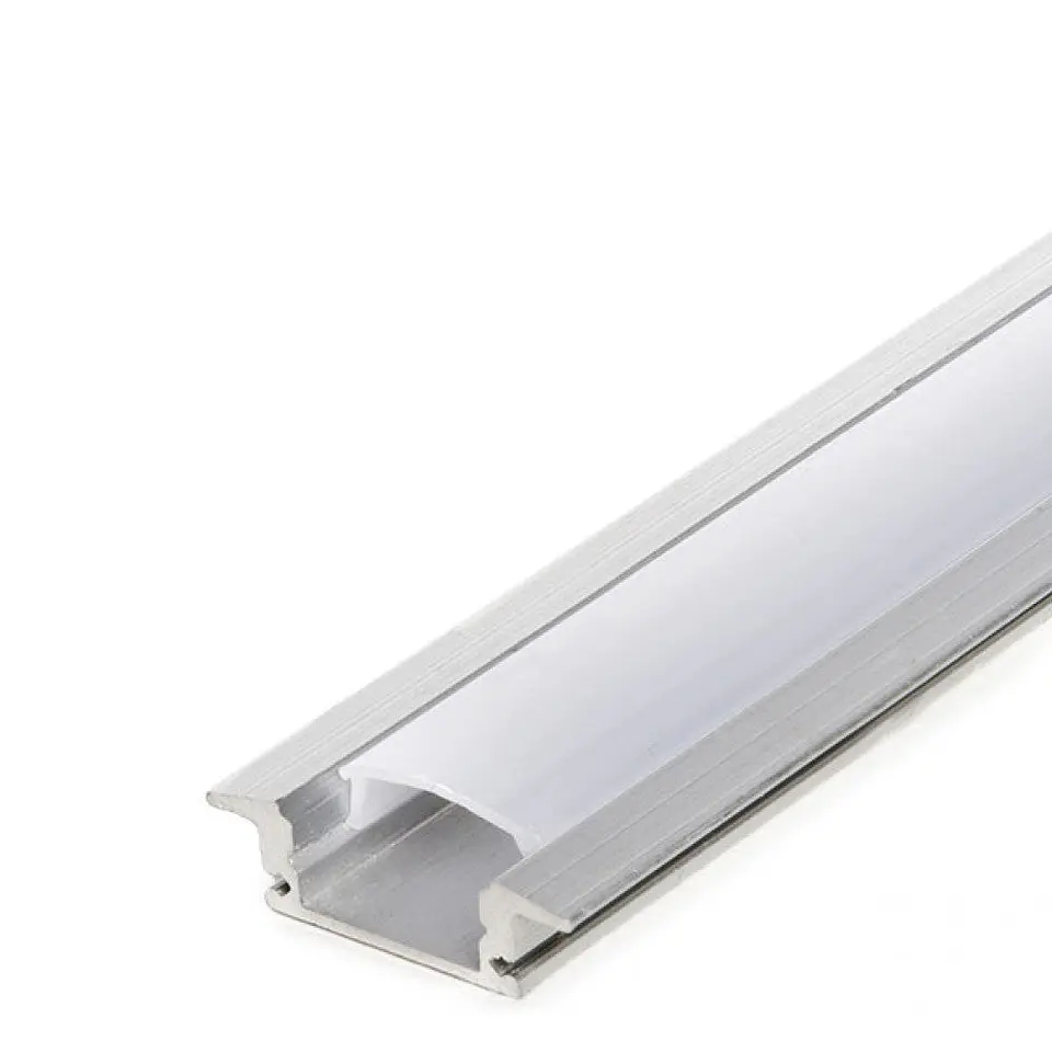 Perfil AlumÃ­nio Para AÂ Tira LED Led - DifusorÂ Leitoso Rl-A1708 X 2M 1
