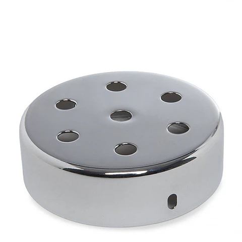 Roseta De Metal X Prata Ã˜ 100Mm - 7 Buracos [AM-AR092]